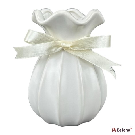 Vaza ceramica "Dzen S" alba
