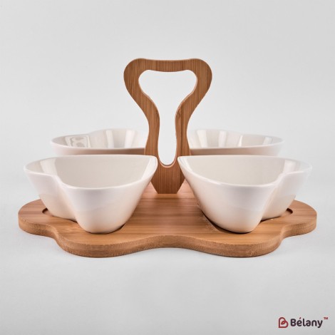 Set aperitiv din ceramica "Nuts" cu maner