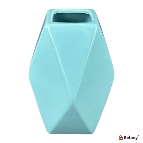 Vaza ceramica "Prism" albastra
