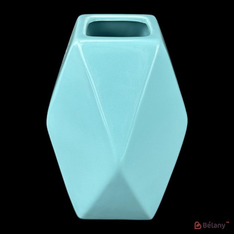 Vaza ceramica "Prism" albastra