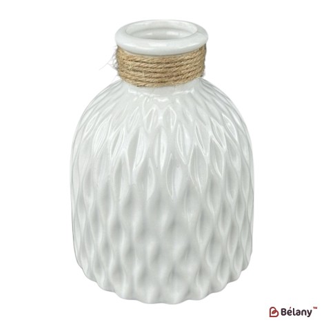 Vaza ceramica "Lindo" alba