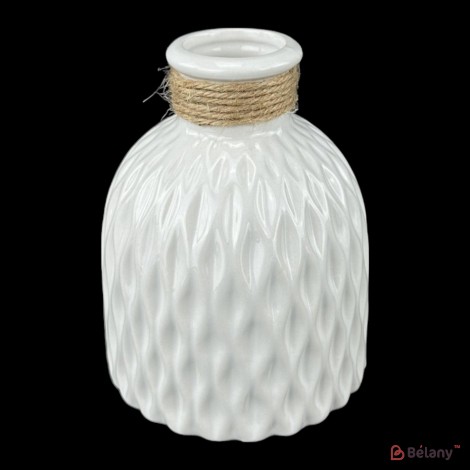 Vaza ceramica "Lindo" alba