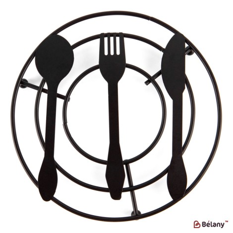 Metal support for dishes "Fork"