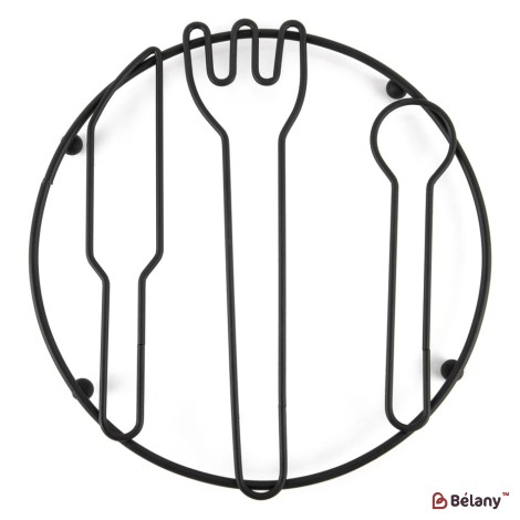 Metal support for dishes "Knife"