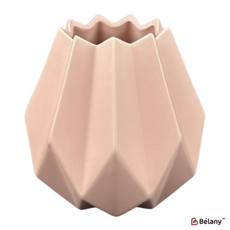 Vaza ceramica "Bordes" roz