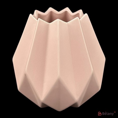 Vaza ceramica "Bordes" roz