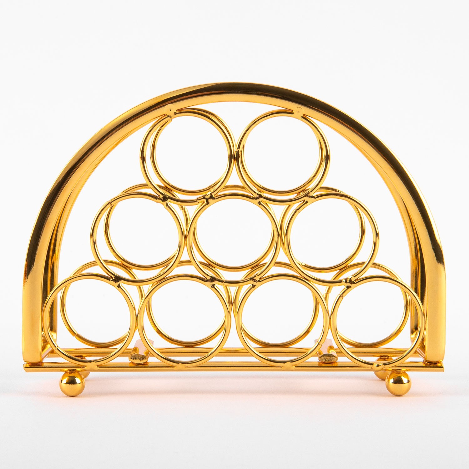 Suport șervețel "circles", aur, 9x13