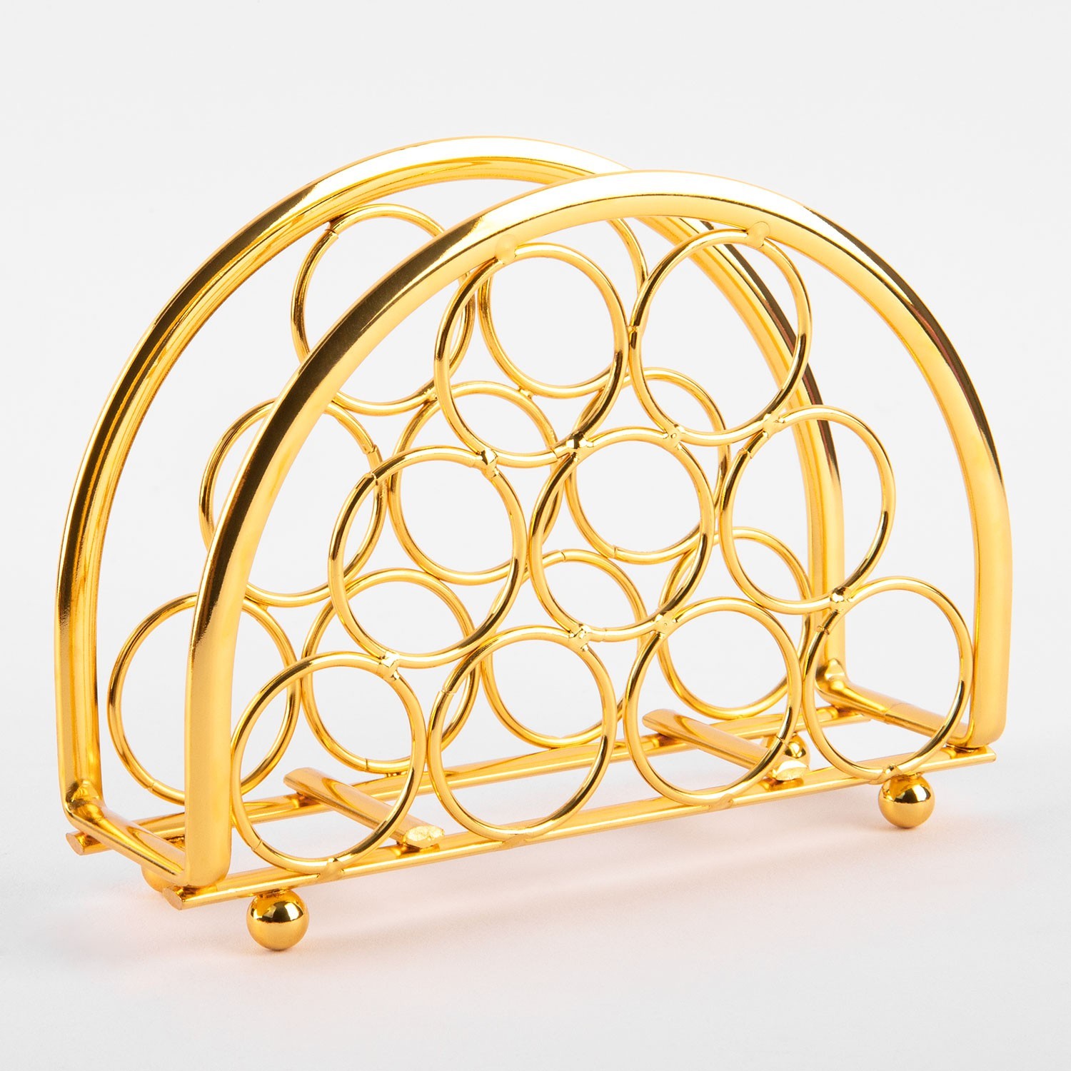 Suport șervețel "circles", aur, 9x13 photo 2