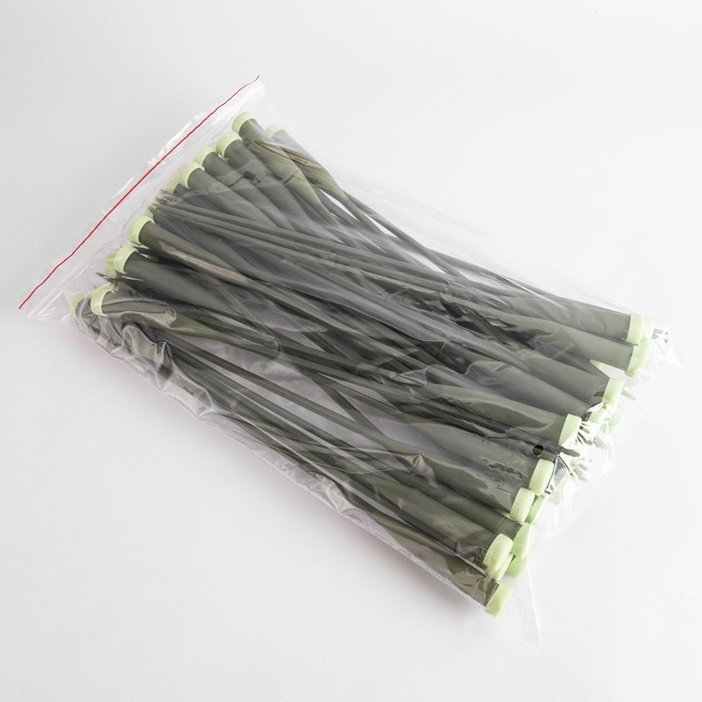 50 darabos virágos vizes fiola készlet, zöld színű, hossza 30 cm photo 2