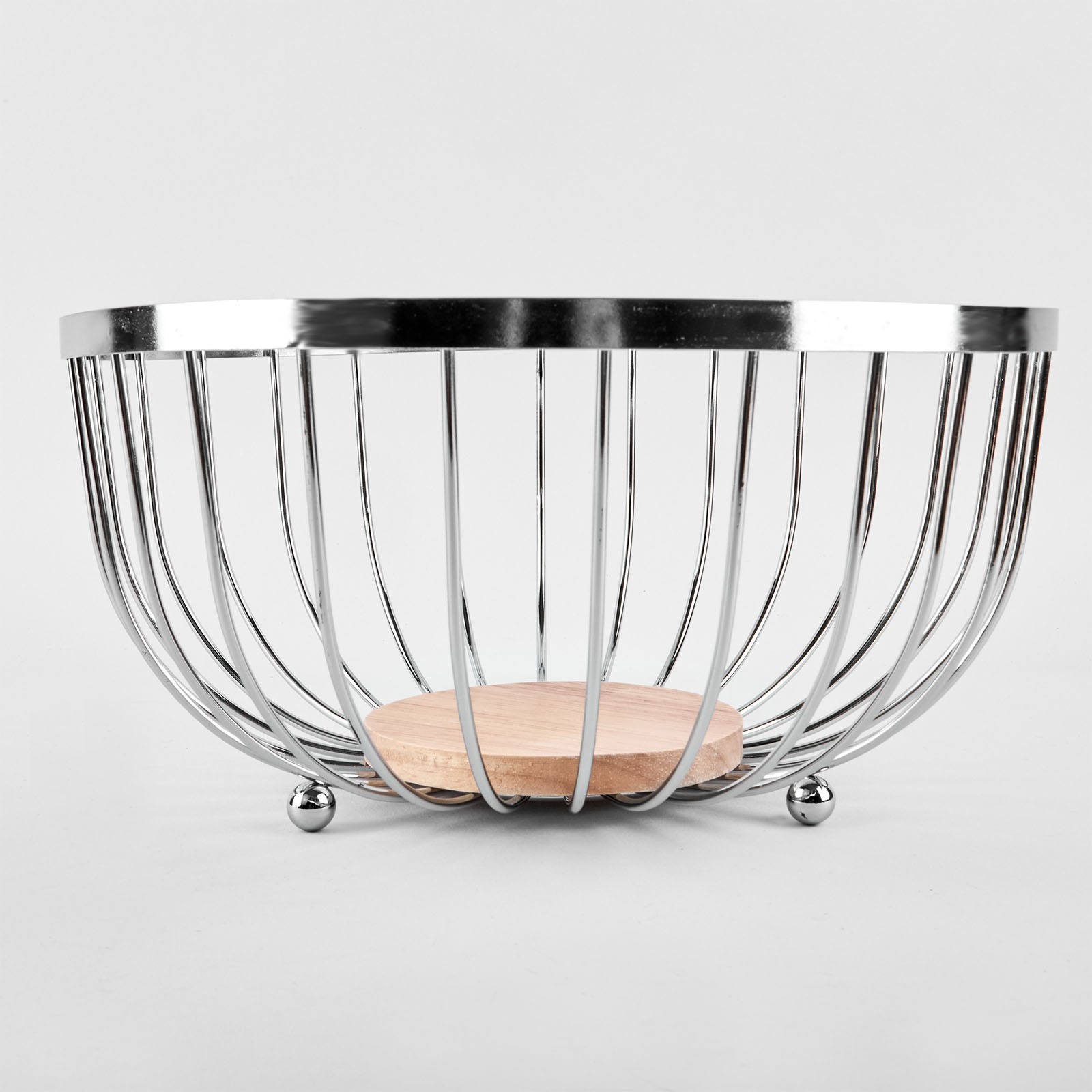 Srebrny wazon na owoce 25x12