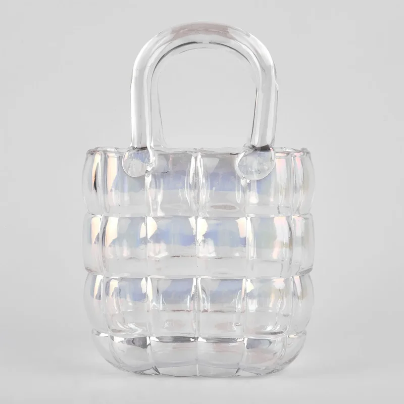 Vaza de sticla "Handbag" multicolor 22/8