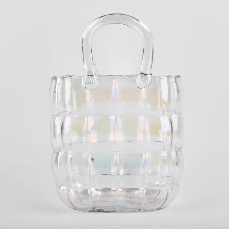 Vaza de sticla "Handbag L" multicolor 28/18