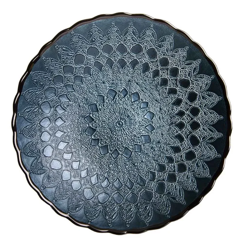 Farfurie din sticlă „Blue Briza”, 5/24 cm