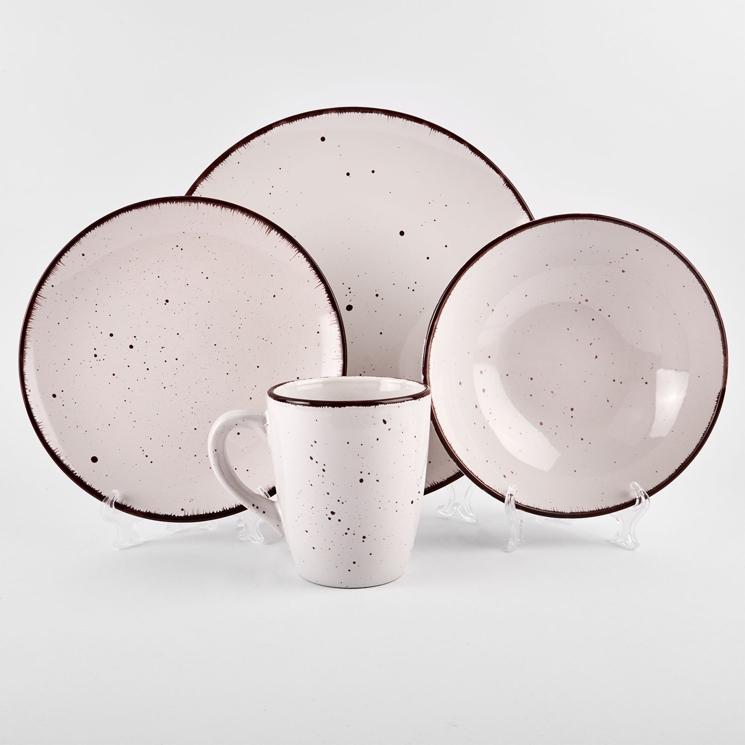 Set de vase de 16 piese "Cappuccino"