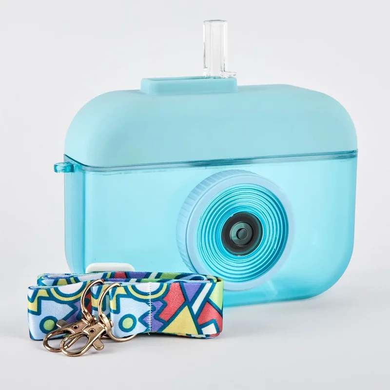 Sticla de apa "Camera" 400 ml, albastru