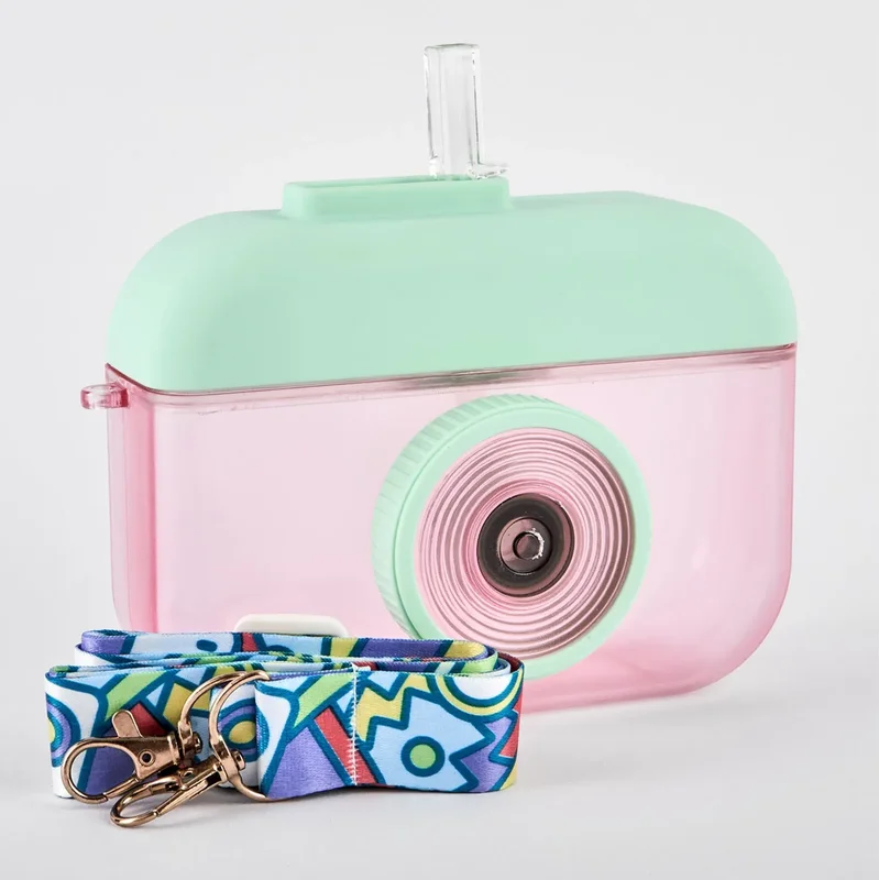 Sticla de apa "Camera" 400 ml, roz