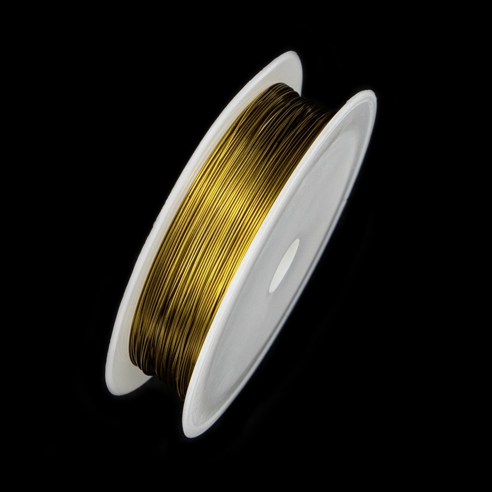 Złoty drut kwiatowy 10 szt.