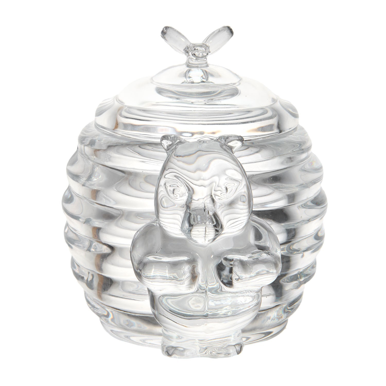 Honey jar, bear-shaped