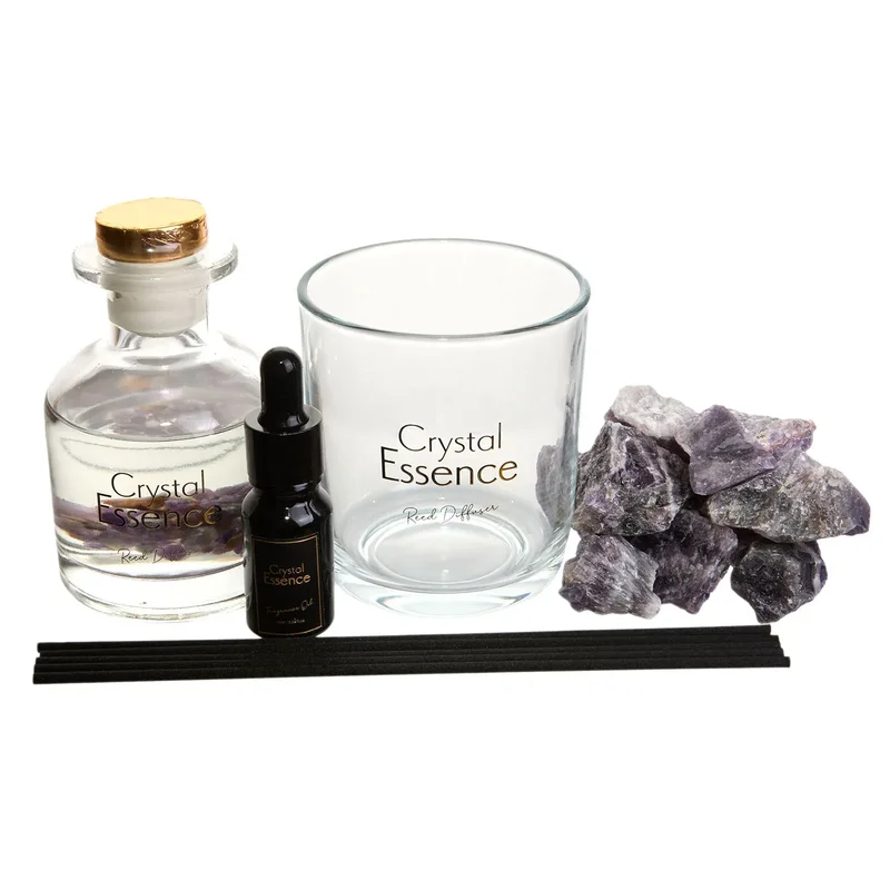 Aroma diffuser and aroma candle set "For you" red teak