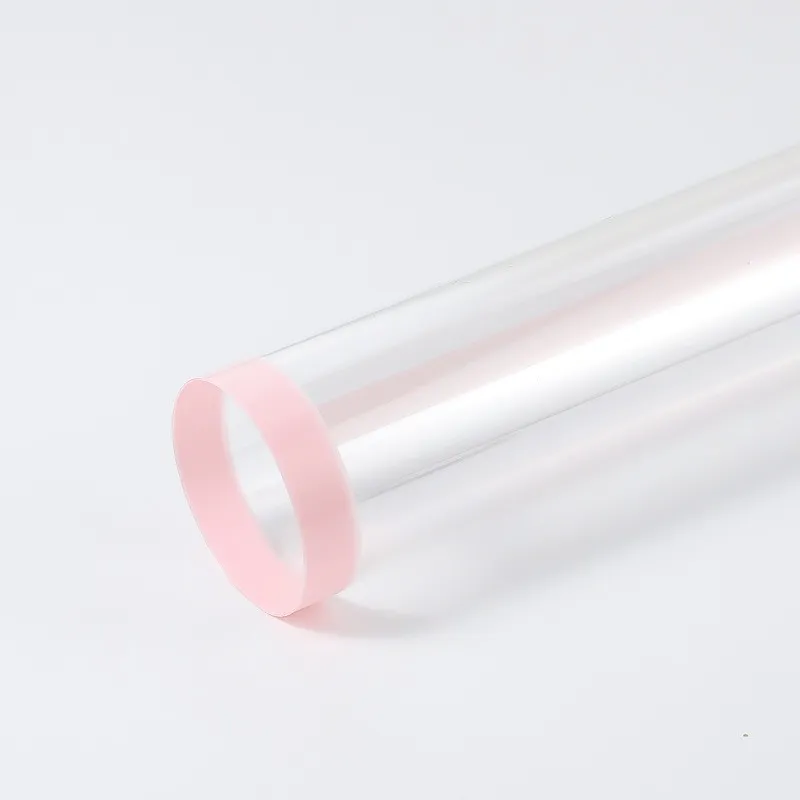 Celofan transparent  dungi "Line" roz