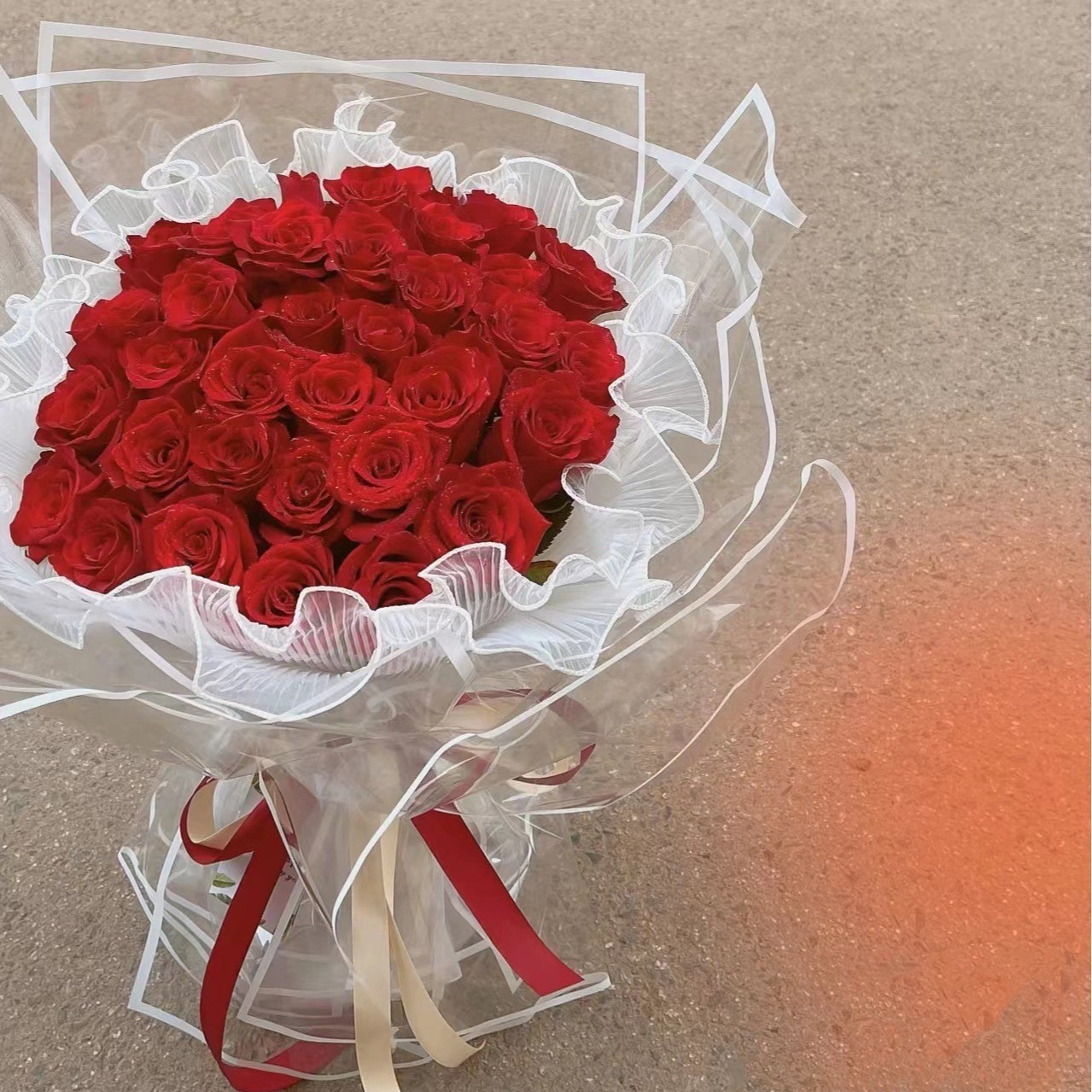 Celofan transparent dungi "Line" roz photo 6