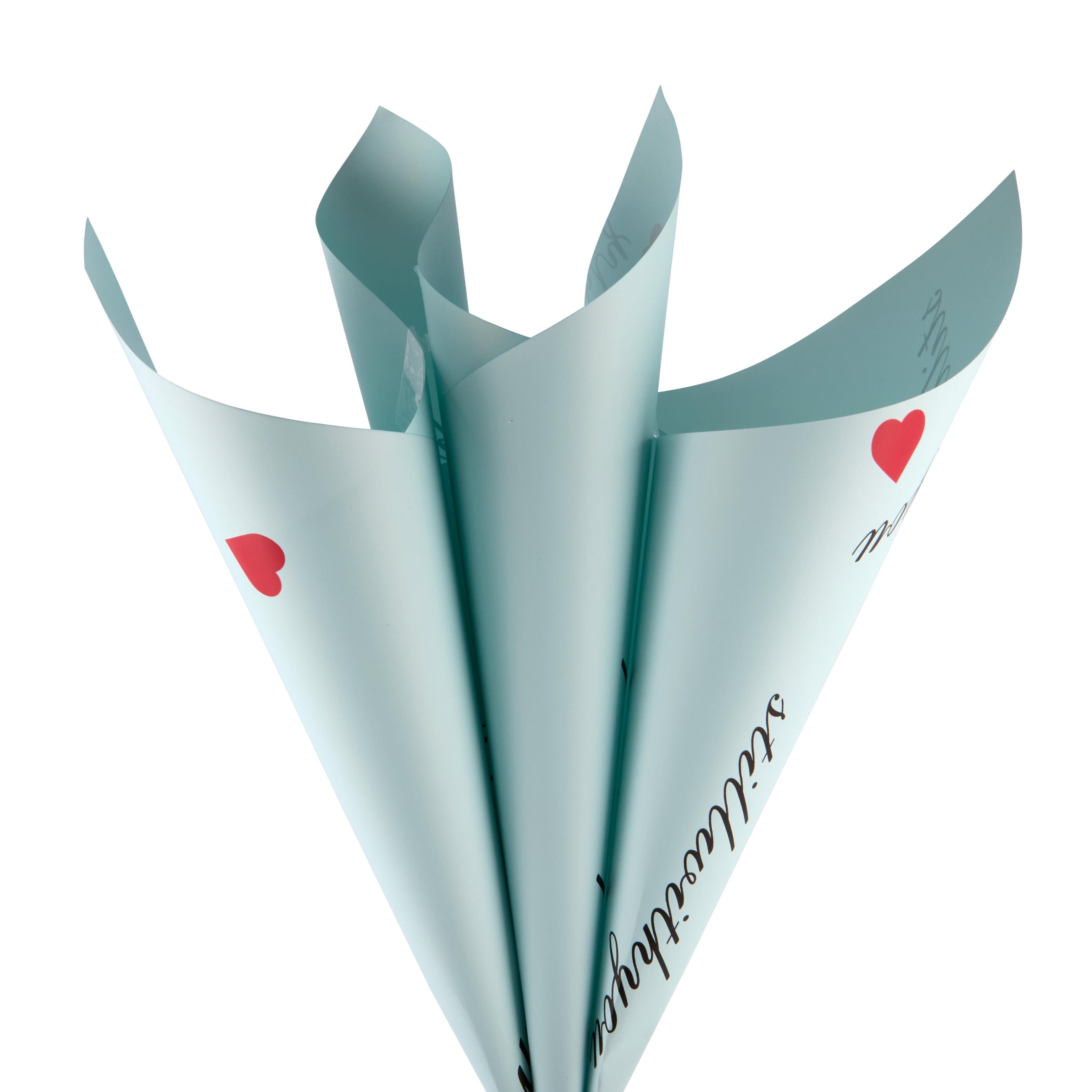 Flower cellophane "For you" blue photo 2