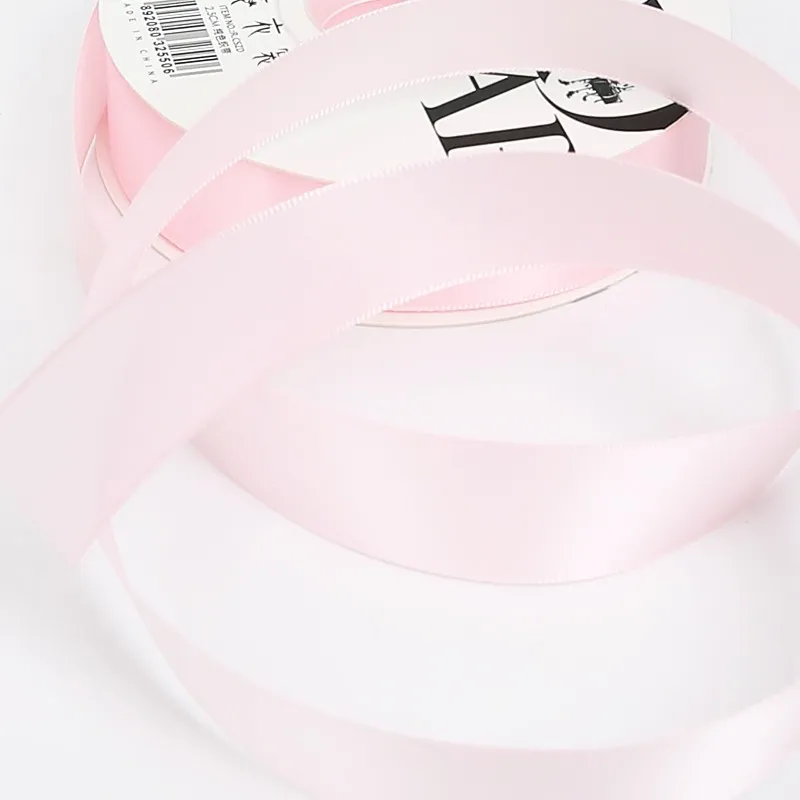 Polyester ribbon, Light pink, 2.5 cm / 32 m #165