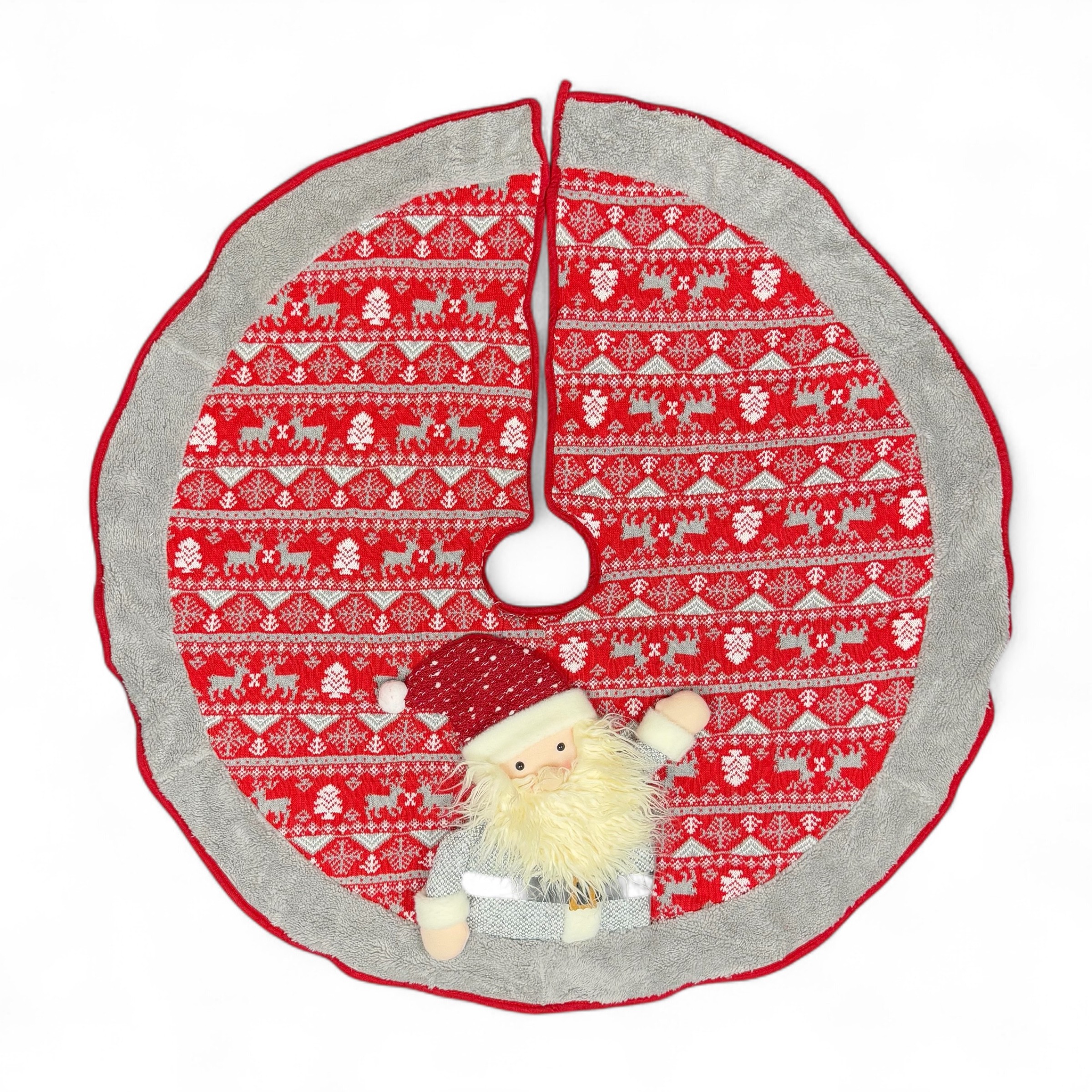 Karácsonyfa szoknya "Szarvas minta" Ø - 90