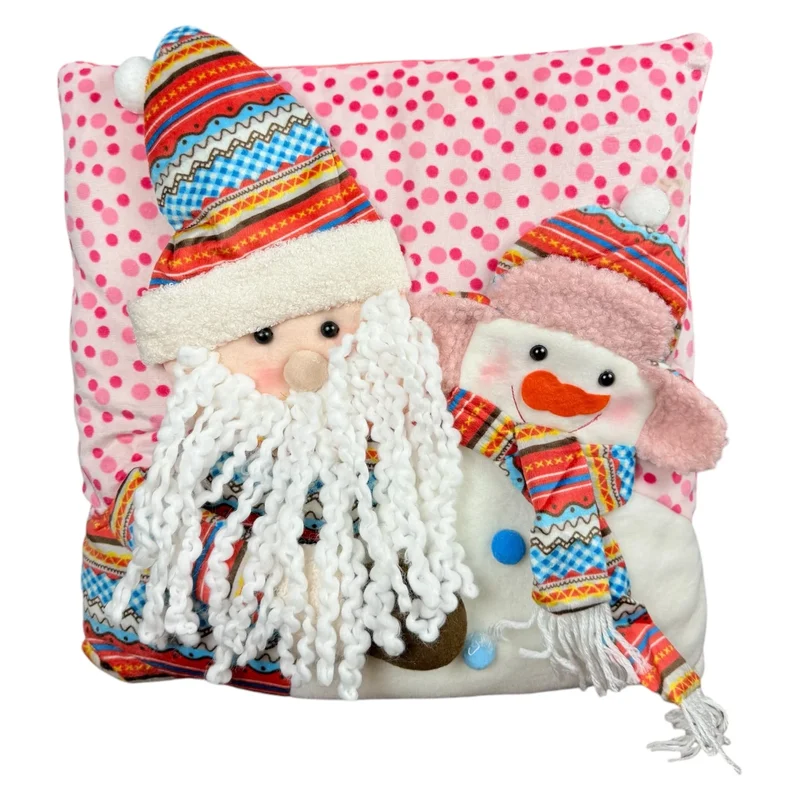 Perna de Craciun "Buline", roz, 40cm