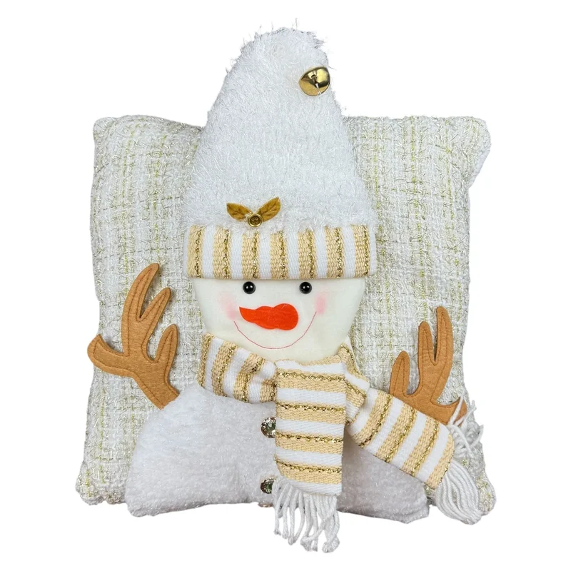 Perna de Craciun "White snowman #1", 38cm