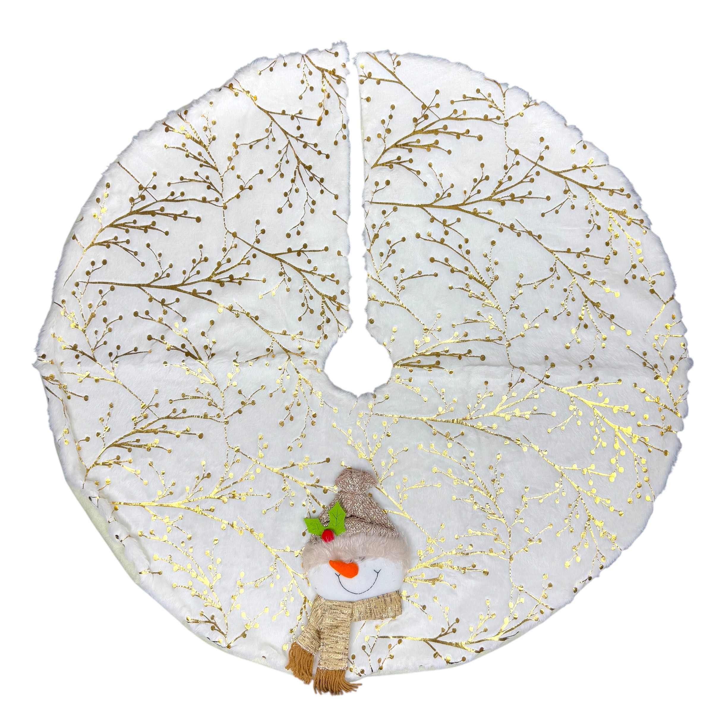 SnowyJoy Christmas tree skirt 90cm