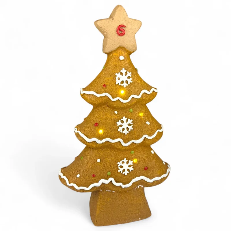 Figurka świąteczna "Jodła bożonarodzeniowa", świecąca, 24/11/42 światła, 3 szt. baterii aaa