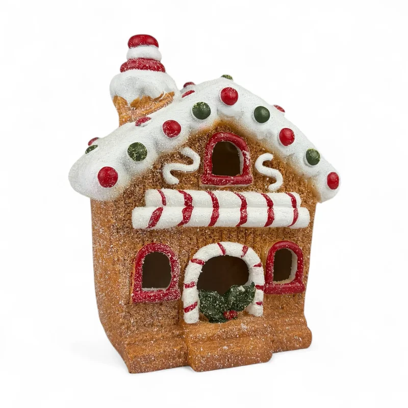 Figurina de Crăciun „Gustos”, strălucitoare, 17/17/7 lumină, baterie mini