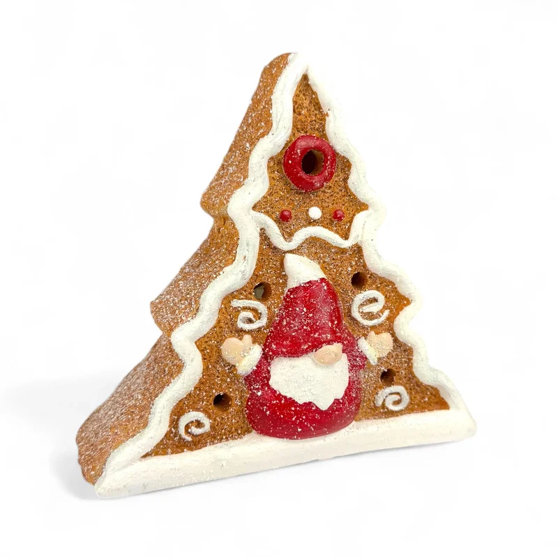 Set de două figurine de Crăciun „Nyami”, strălucitoare, 16/16,lumină,baterie mini