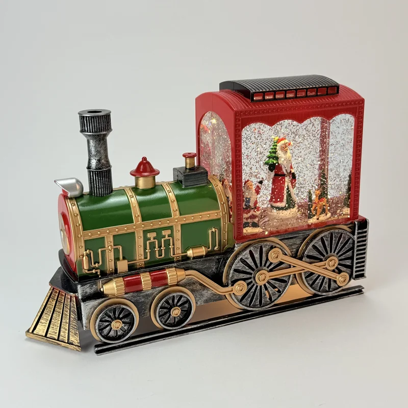 Figurină interactivă „Trenul de Crăciun #2” căderea zăpezii