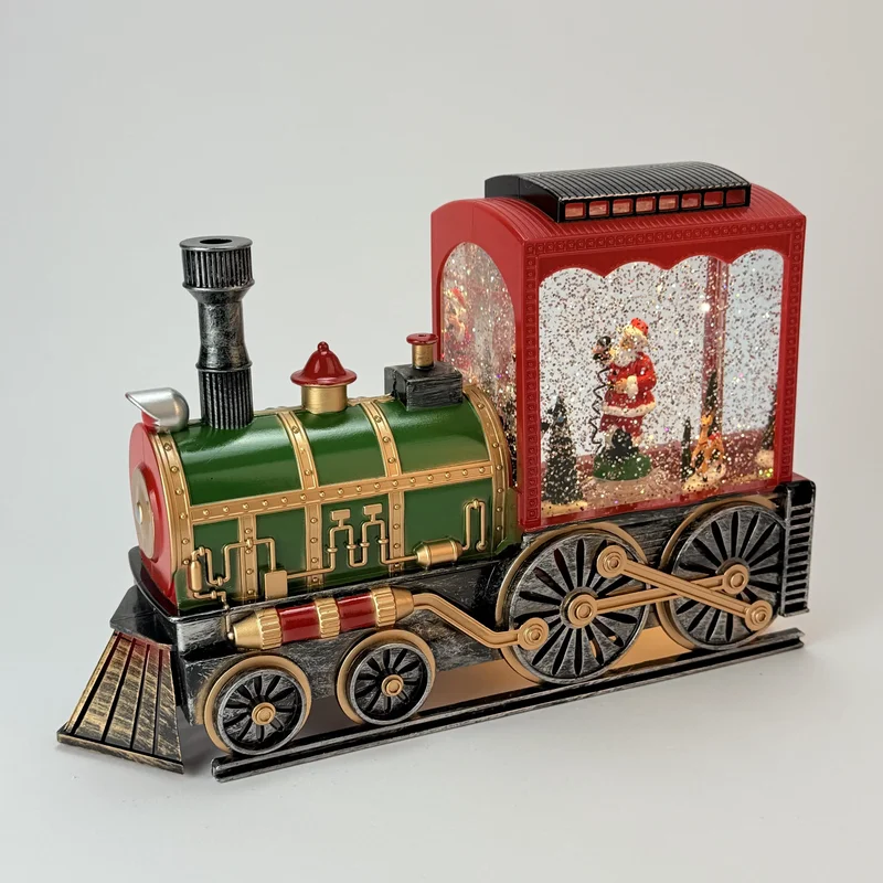 Figurină interactivă „Trenul de Crăciun #4” căderea zăpezii