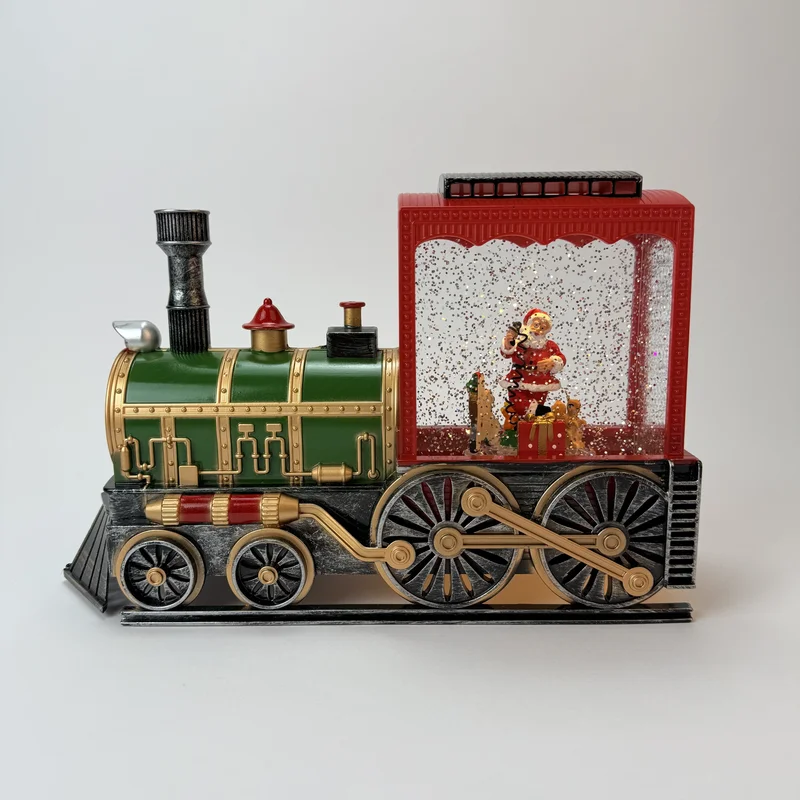 Figurină interactivă „Trenul de Crăciun #6” căderea zăpezii