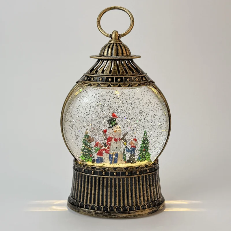 Figurină interactivă „Lampa de Crăciun #1” căderea zăpezii