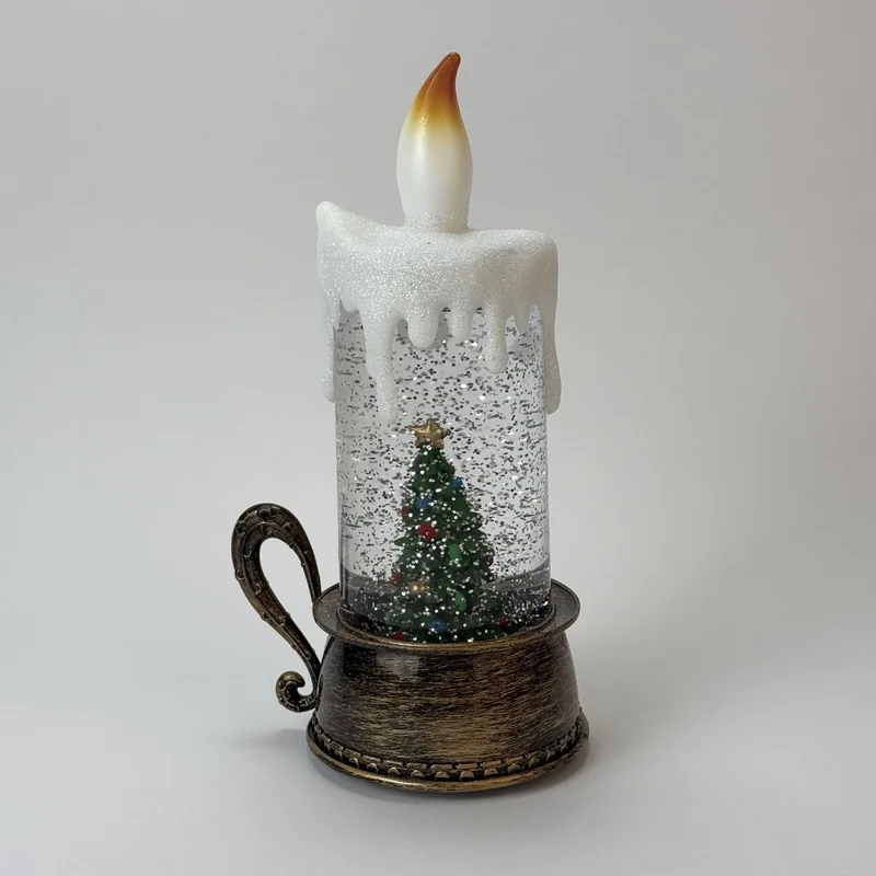 Figurină interactivă „Lumânare de Crăciun” căderea zăpezii