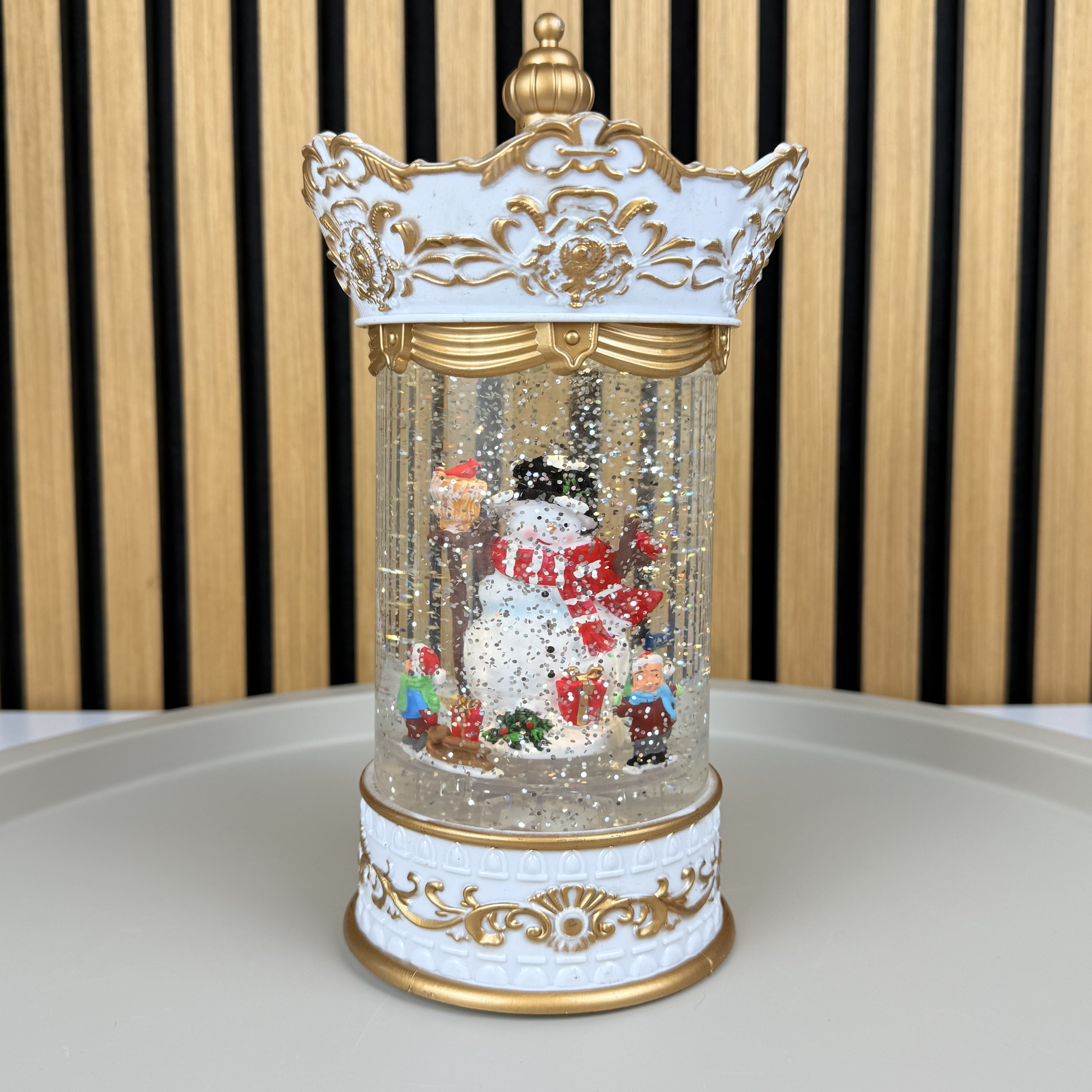 Interaktywna figurka "Świąteczna świeczka #6" padający śnieg photo 2