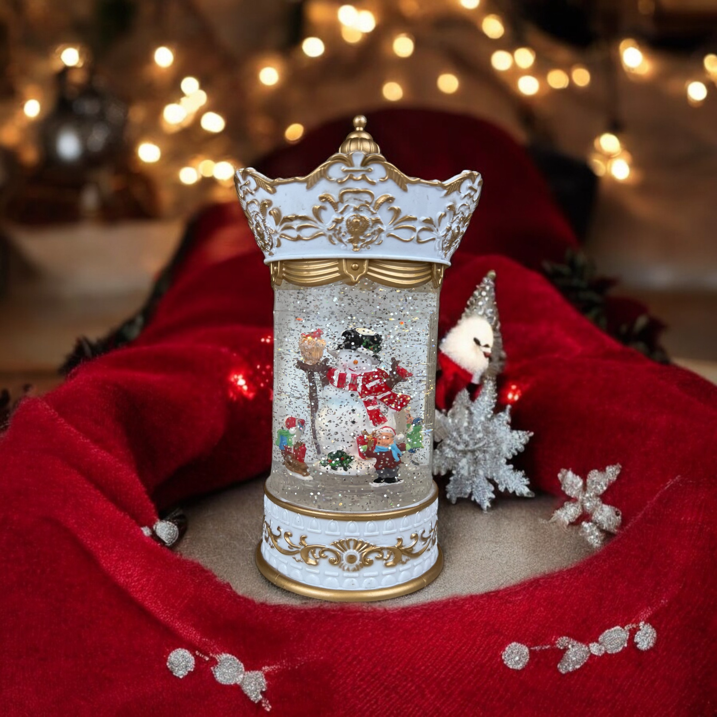 Interaktywna figurka "Świąteczna świeczka #6" padający śnieg photo 3