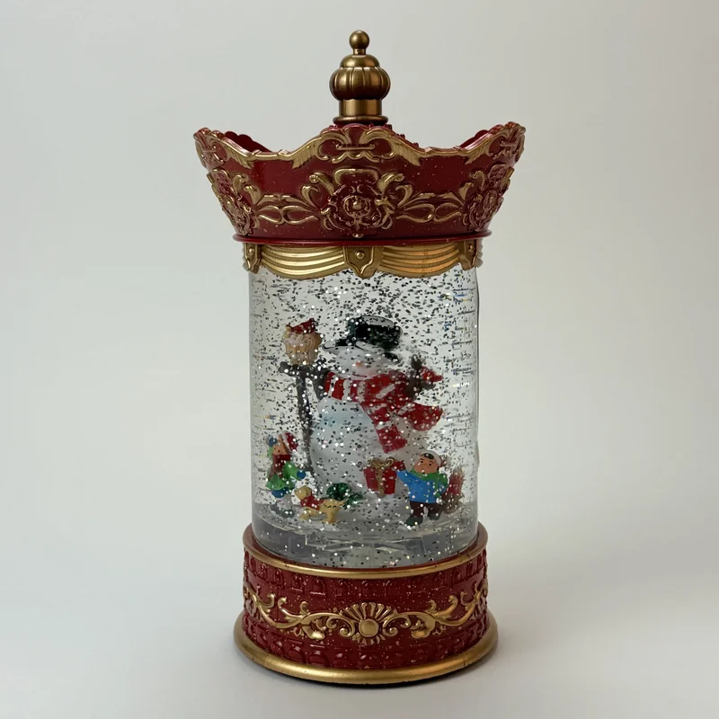 Świąteczna świeca #10 interaktywna figurka śniegu