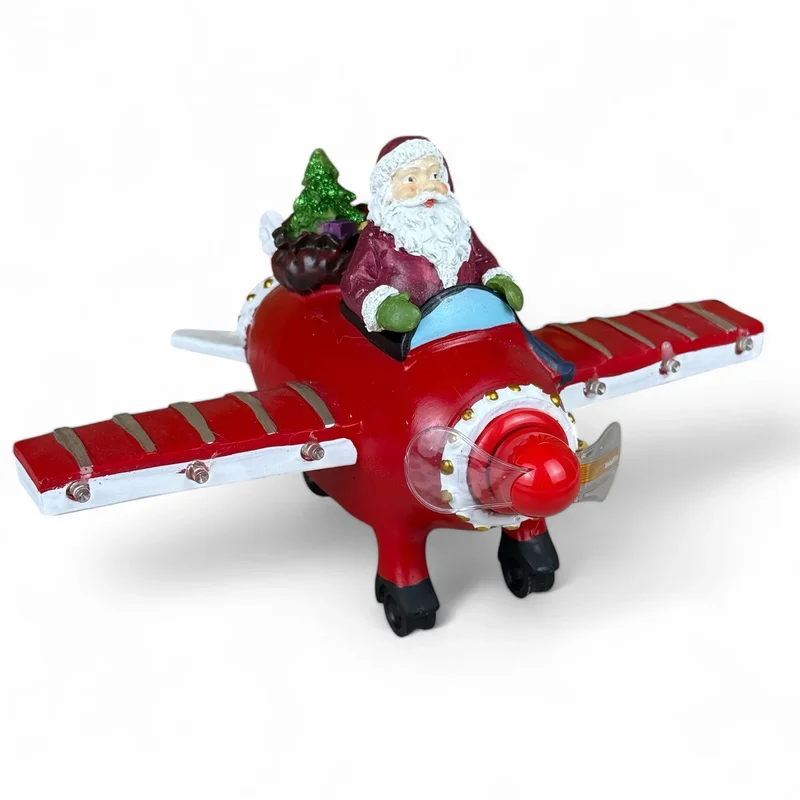 Figurină interactivă „Avionul lui Moș Crăciun”