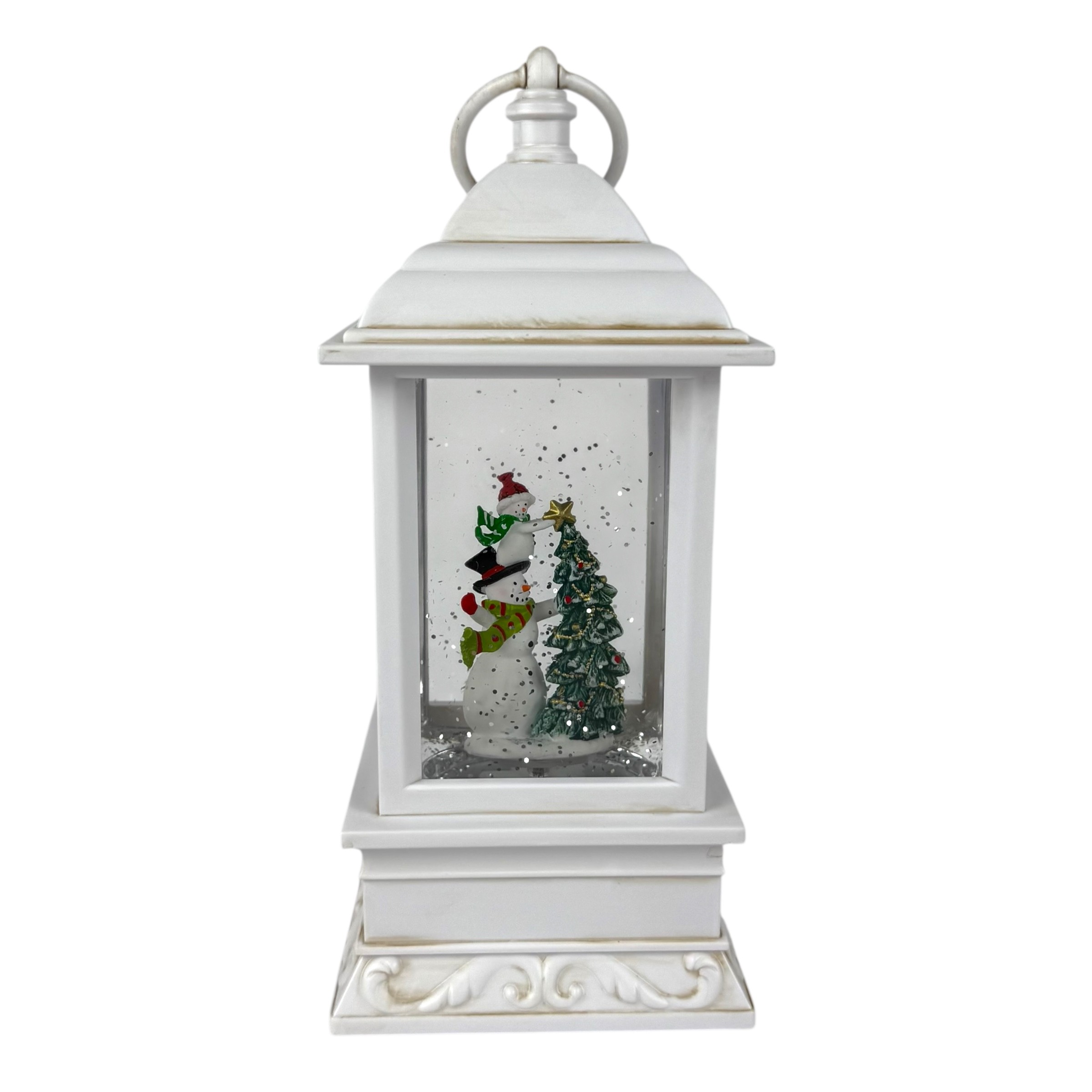 Interaktywna figurka "Starożytna lampa #1" biała, muzyka, światło, USB, 3 baterie AA