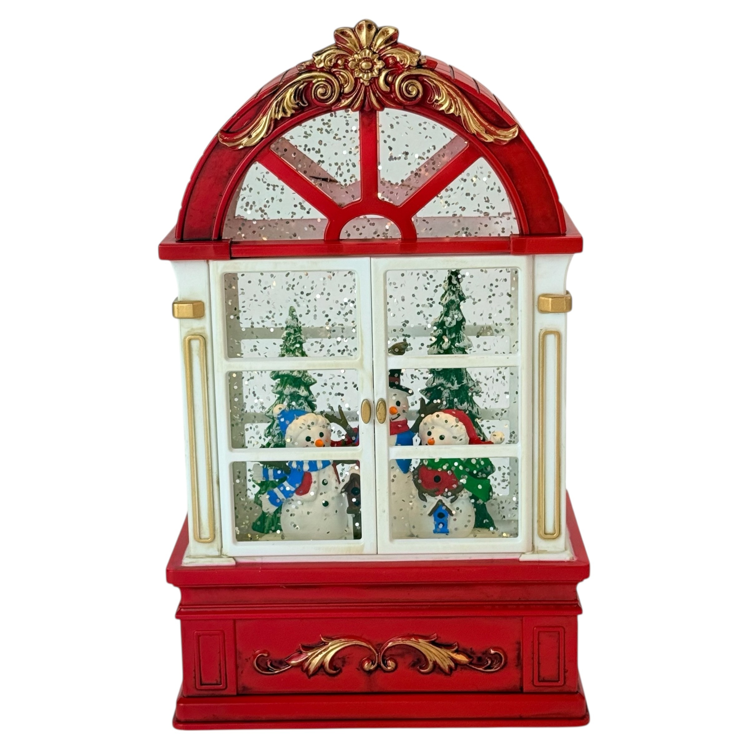 Figurină interactivă „Pom magic de Crăciun #2”Muzică, lumină, USB, 3 buc. baterii AA