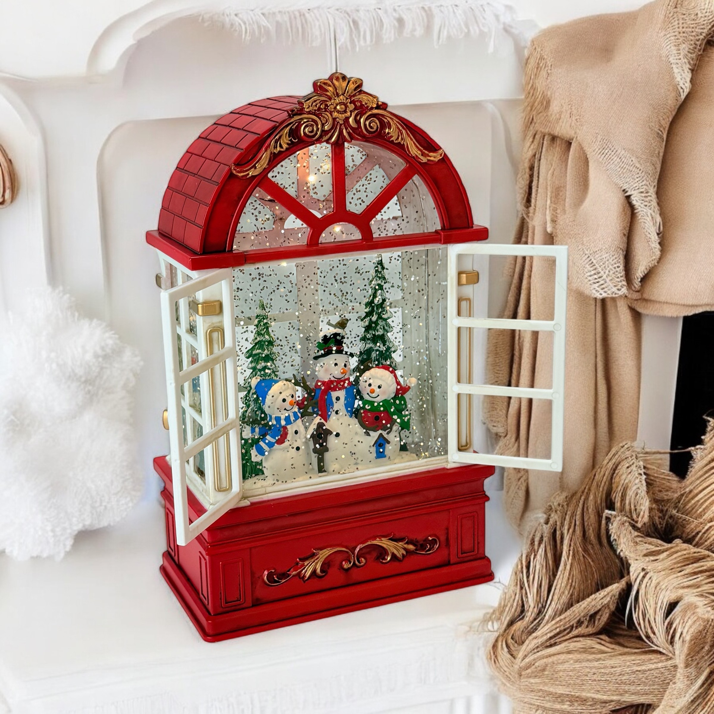 Figurină interactivă „Pom magic de Crăciun #2”Muzică, lumină, USB, 3 buc. baterii AA photo 5