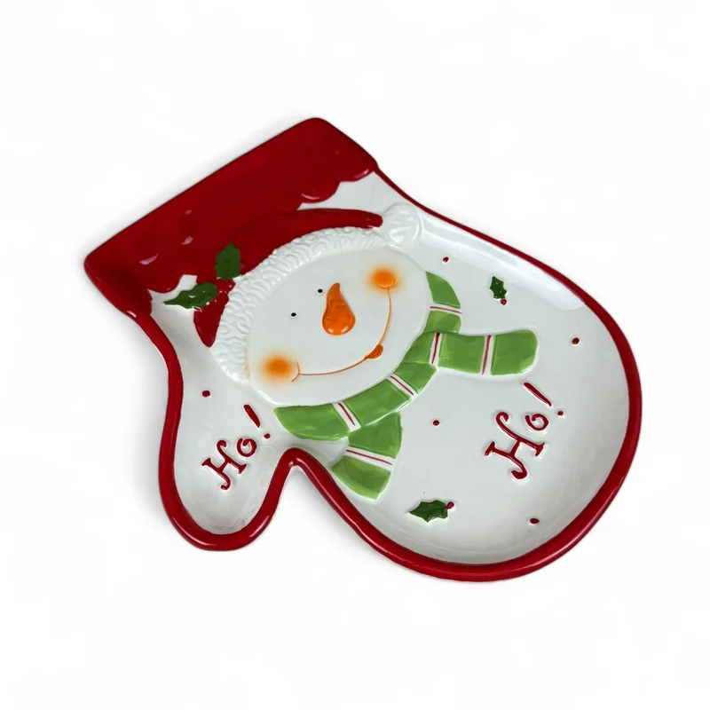 Farfurie w formie manusa "Ho-ho Santa" 25/19/2