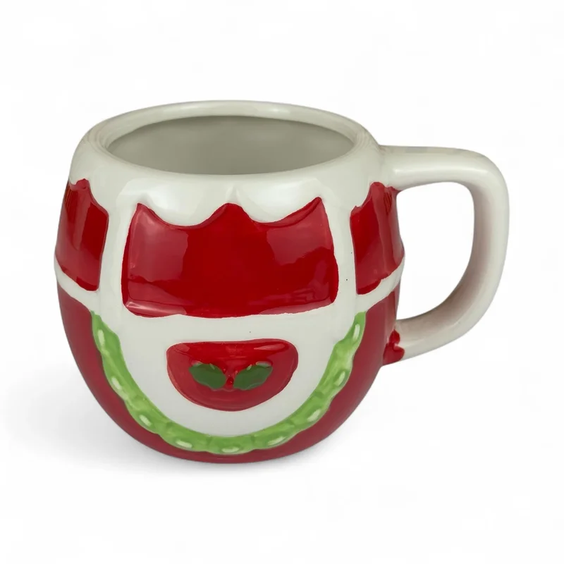 Kubki świąteczne "czerwono-zielone" czerwone 8/7