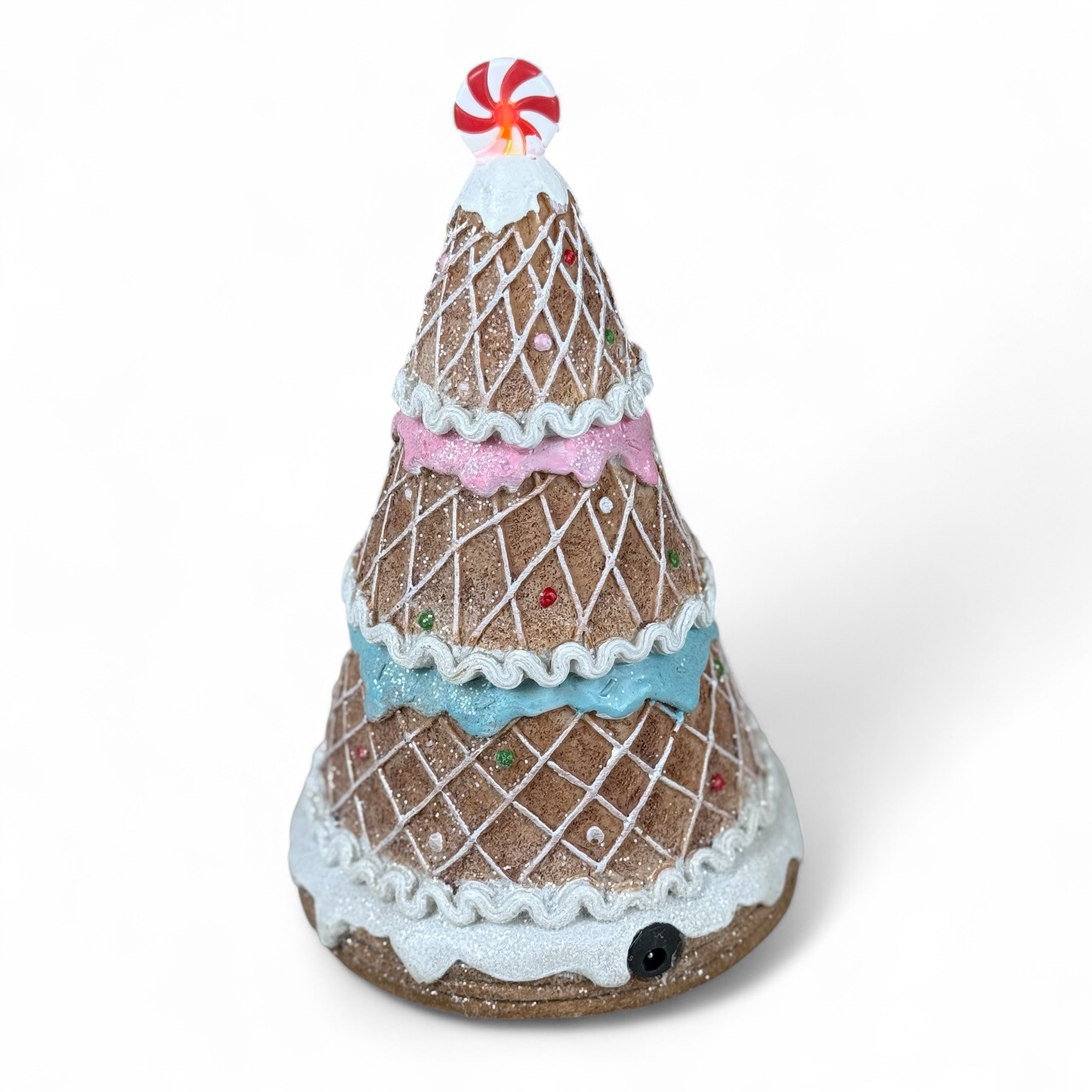 Фигурка на коледна елха #3, музика, светлина, USB, 3 бр. батерии AAA photo 2