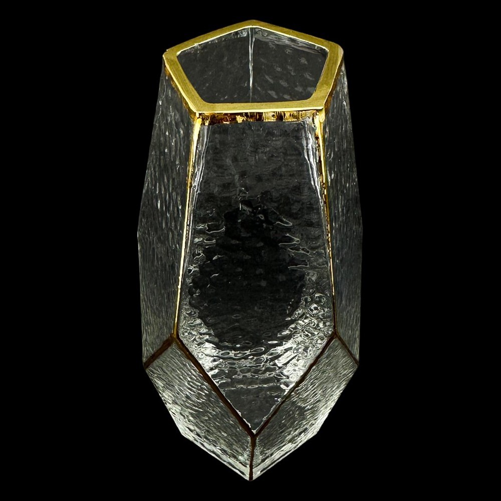 Glass vase "Poly M" matt photo 3